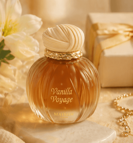 Maison Asrar Vanilla Voyage Eau de Parfum  for Women, 100ml (3.4 oz) Long Lasting Vanilla Fragrance Spray