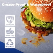 Fit Meal Prep [1000 Pack] 8 x 10.75 Wax Paper Sheets for Food, Interfolded Precut Deli Pop Up Grease-Proof Sandwich Paper Wraps, Waterproof for Lunch, Food Basket, Microwave Cover, BBQ