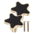 thumbnail image 5 of Worgeous 2PCS Star Shaped Mini Handle Bookcase Knob Metal Drawer Knob Vintage Drawer Pull Knobs Drawer Knobs Hardware Dresser Pulls Cabinet Furniture Pulls, 5 of 7
