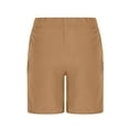 thumbnail image 5 of HAOTAGS Girls Swim Shorts, High Waisted Double-layer Quick Dry Bench Shorts Brown 12-13 T, 5 of 5
