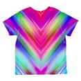 thumbnail image 2 of Mirrored Light Beams Pastel Rainbow All Over Toddler T Shirt Multi 6T, 2 of 2
