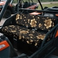 thumbnail image 3 of ZIATUBLES 2-Piece UTV Seat Covers – Universal Fit, Scratch-Resistant Polyester Protector Set for Kawasaki Mule 3000/3010/3020 Bench Seats, Easy Installation & Clean, Black Flower Print, 3 of 8