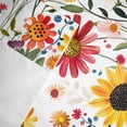 thumbnail image 6 of Spring Flower Floral Valances for Windows Red Yellow Daisy Rustic Plant Botanical Rod Pocket Curtain Valance Window Treatment Short Curtains for Kitchen Living Room, 60"x18", 6 of 9