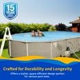 thumbnail image 4 of Belize 18-ft x 33-ft Oval 52-in Deep 6-in Top Rail Metal Wall Swimming Pool Package, 4 of 7