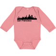 thumbnail image 3 of Inktastic San Francisco Skyline Boys or Girls Long Sleeve Baby Bodysuit, 3 of 5