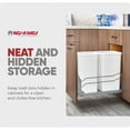 thumbnail image 6 of Rev-A-Shelf Double 27 Quart Pullout Soft Close Waste Container, White, 6 of 11