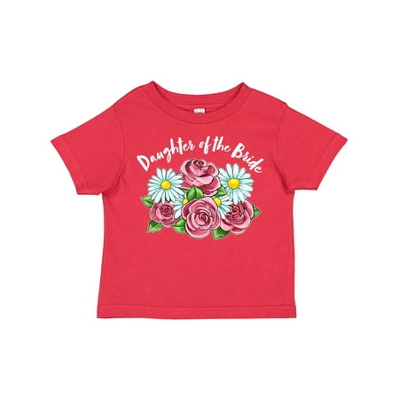 

Inktastic Daughter of the Bride Roses and Daisies Gift Toddler Toddler Girl T-Shirt