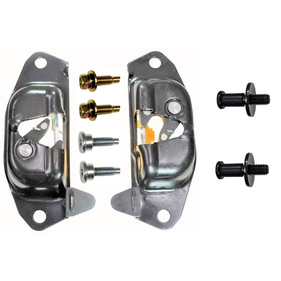 PT Auto Warehouse GM-7523-TGPS - Tailgate Latch Assembly - with Strikers, Left/Right Pair Fits select: 1999-2007 CHEVROLET SILVERADO, 1999-2007 GMC NEW SIERRA