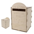 thumbnail image 4 of Exquisite Handcrafted Wooden Wedding Mailbox with Lock Key, Vintage Postal Style, Durable Plywood Construction, 4 of 7