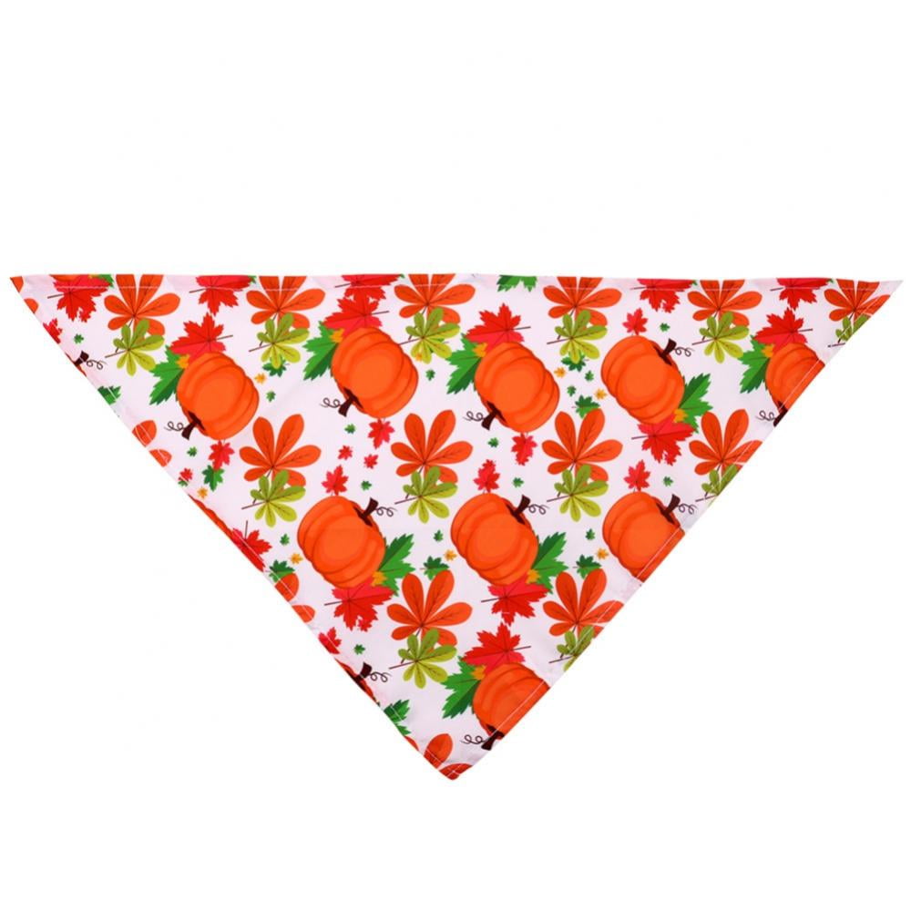 1pcs Dog Bandana Thanksgiving Pet Supplies Small Dog Cat Puppy Bandanas Scarf Fall Dog