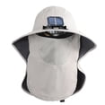 thumbnail image 2 of Solar-Powered Mini Fan With USB Rechargeable Battery Strong Airflow Sun Hat For Men Summer Outdoor Hiking Fisherman Caps, 2 of 5