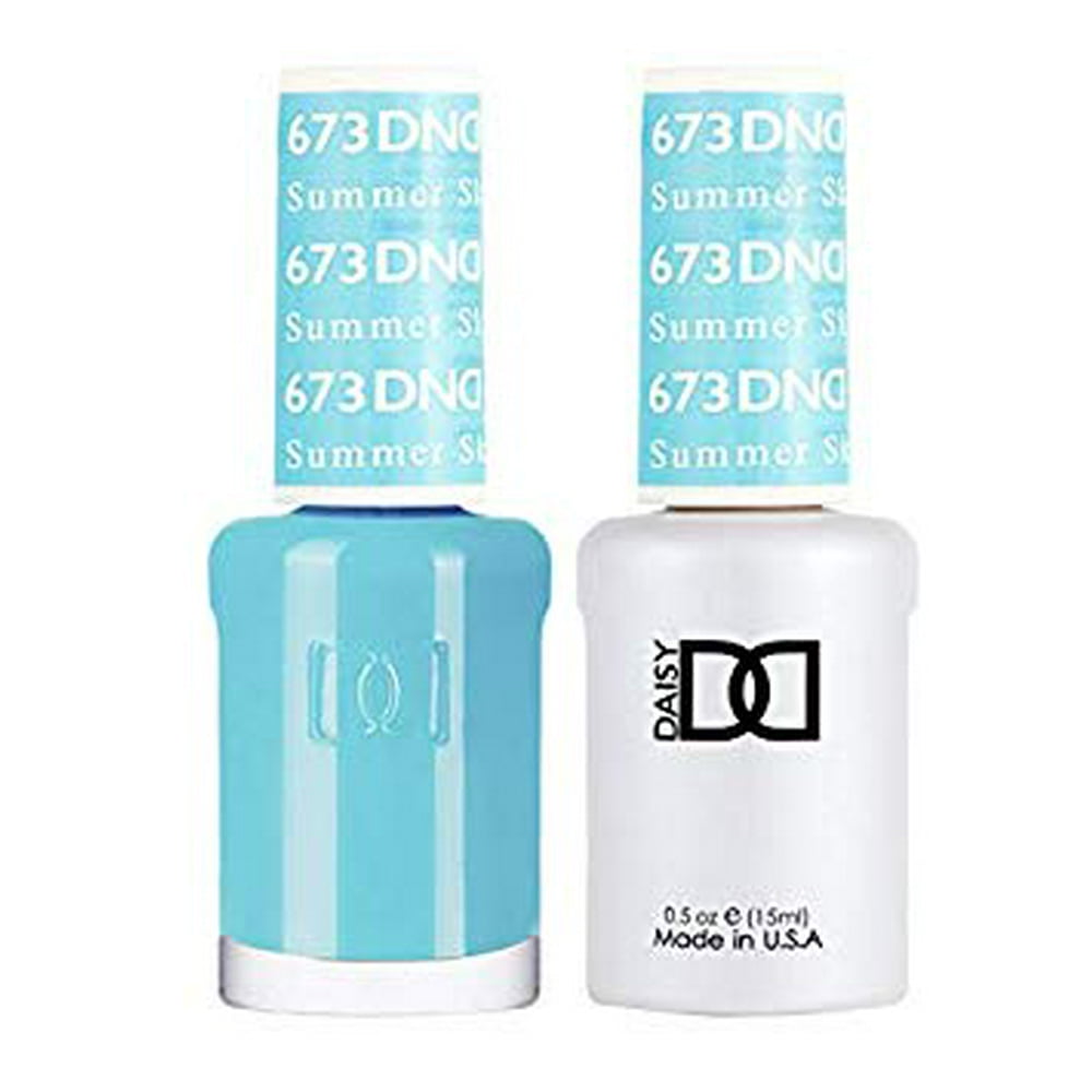 DND Nail Polish Gel & Matching Lacquer Set in 673 Summer Sky