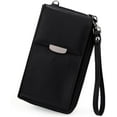 thumbnail image 5 of Crossbody Cell Phone Bag for Women Vegan Leather Wristlet Wallet Purse Card Cash Holder, 5 of 9