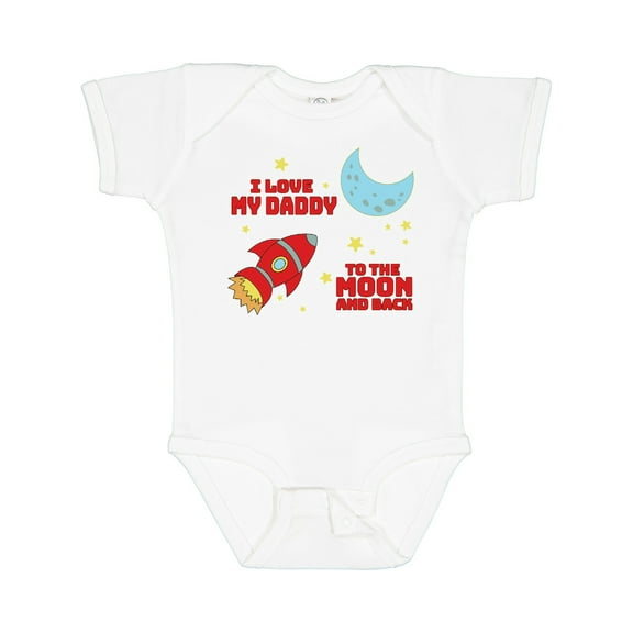 Inktastic I Love My Daddy to the Moon and Back Boys or Girls Baby Bodysuit