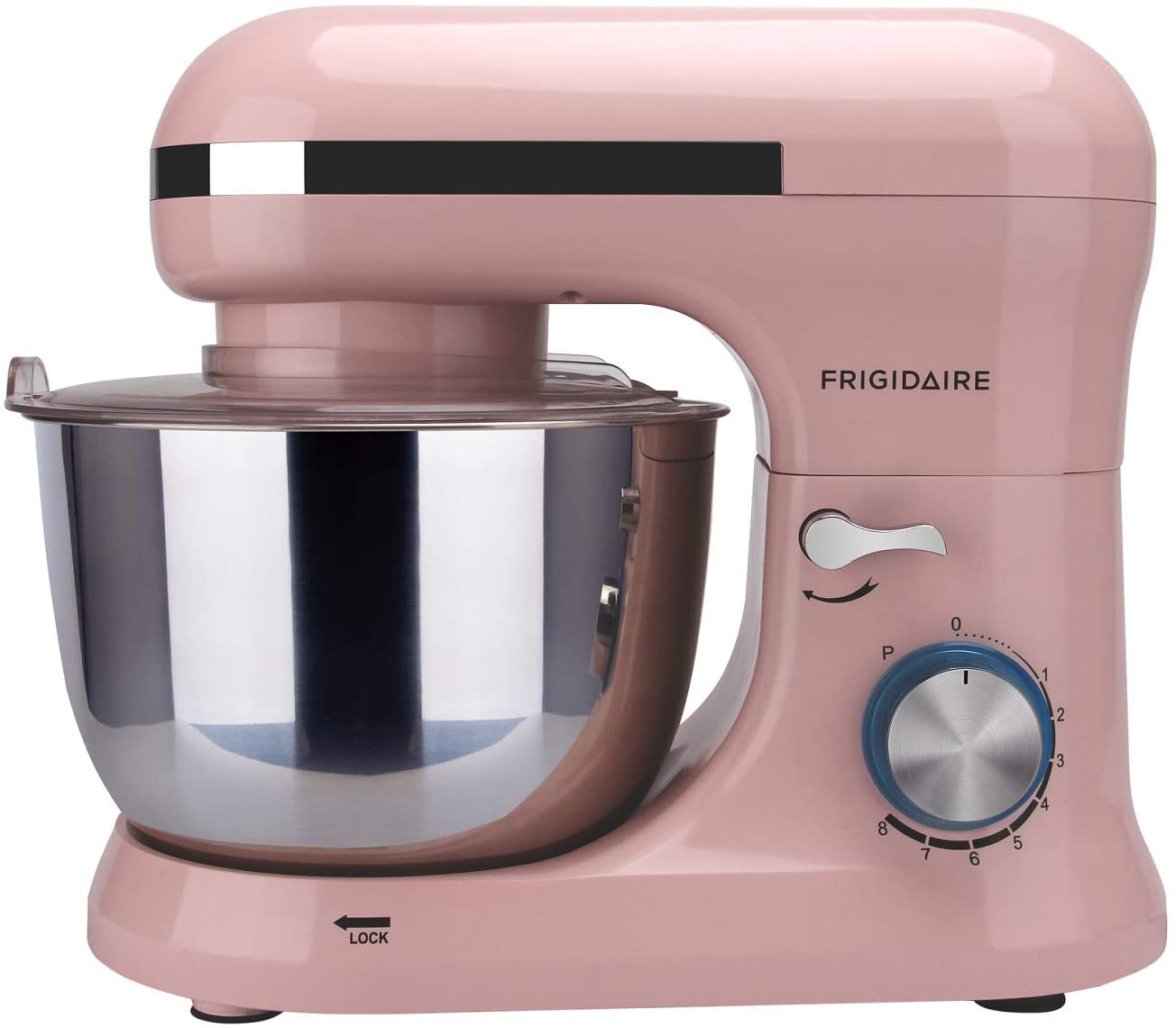 FRIGIDAIRE ESTM020PINK 4.5L Retro Stand Mixer (Pink), 4.75 quart