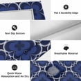 thumbnail image 6 of Navy Blue Boho Outdoor Rug for Patio/Deck/Porch, Non-Slip Large Area Rug 5 x 7 Ft, Farmhouse Abstract Floral Aesthetic Indoor Outdoor Rugs Washable Area Rugs, Reversible Camping Rug Carpet Runner, 6 of 8