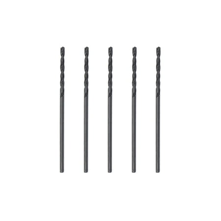 

Uxcell 6542 High Speed Steel Twist Drill Bit Fully Ground Black Oxide 1.1mm Drill Dia 34mm Total Length 5Pack