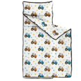 thumbnail image 2 of Tractor and Stars White Pattern Teens Toddler Nap Mat with Pillow, Sleeping Mat Bag for Preschool Daycare 51"x22", 2 of 6