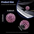 thumbnail image 2 of YISITIAN 4 PCS Car Tire Valve Stem Caps, Handmade Dustproof Crystal Rhinestone Auto Stem Air Cap Cover, Attractive Vehicle Exterior Accessories, Universal for Car Truck Motorcycle Bike CJ919-49530, 2 of 6