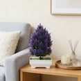 thumbnail image 5 of Lunxisen 3 Pcs Decorative Potted Plants Artificial Greenery for Home Decor Indoor Houseplants Living Room Centerpiece Dining Table Arrangement, 5 of 9