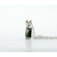 thumbnail image 4 of Natural Green Bi-colored Tourmaline Sterling Silver Necklace NT91, 4 of 9