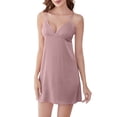 thumbnail image 1 of B91xZ Womens Chemises Nightgown Racerback Sleeveless Nightgown,L Pink, 1 of 5