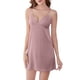 thumbnail image 1 of Gibobby Pijama algodón mujer Camisón y de satén para mujer, ropa de dormir Sexy, vestido de noche, negligés cortos(Rosa,M), 1 of 5