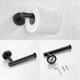 thumbnail image 4 of Wall Mounted Toilet Roll Holder And Towel Holder Set, 2 Pcs Stainless Steel Bath Hardware Accessory For Bathroom Kitchen, 4 of 5