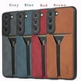 thumbnail image 3 of SaniMore for Samsung Galaxy S22 6.1" Wallet Case, Premium Vintage PU Leather Cover with Elastic Card Slot Anti-Scratch Full Body Shockproof Protective Shell for Samsung S22, Gray, 3 of 7