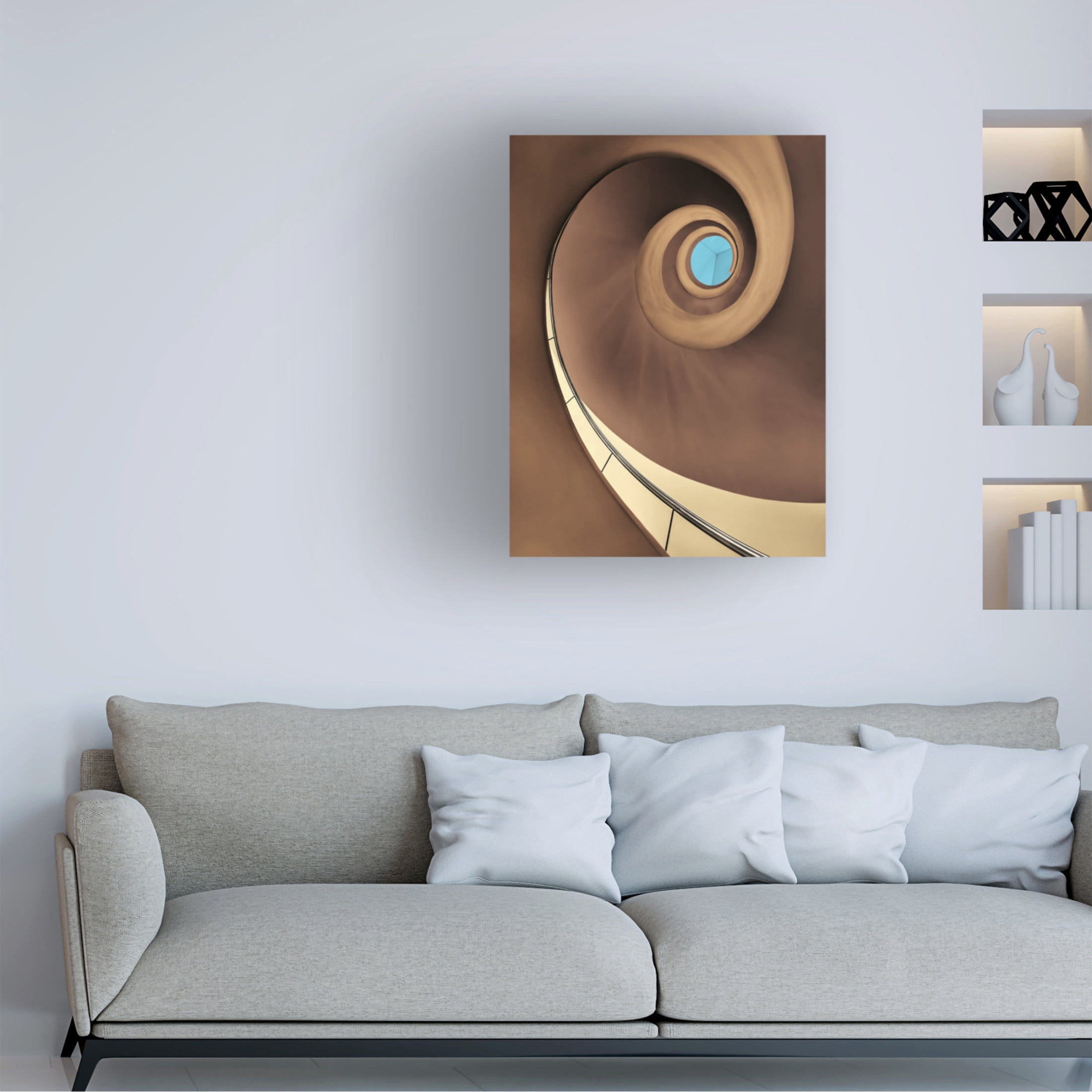 Canvas Wall Art - Tomasz Buczkowski 'Concrete Shapes' Wall Art for Living Room, Bedroom, or Office Décor by Trademark Fine Art - 14 x 19 Inches