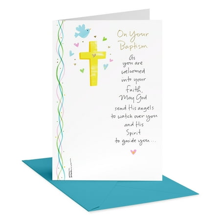 American Greetings Religious Baby Baptism Card (Guided by Faith)