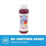 Red Cream Soda Hypothermias  Snow Cone Unsweetened Flavor Concentrate 4 fl. oz. Size (Makes 1 Gallon of Syrup with Sugar and Water Added)