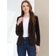 thumbnail image 3 of Abrigo De Oficina Para Mujer Chaqueta De Terciopelo Con Botones Y Cuello Chal Sólido Marrón oscuro L, 3 of 7