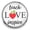 White, variant on Snap Jewelry 18MM Teach Love Inspire Ginger Charm with Vintage Background