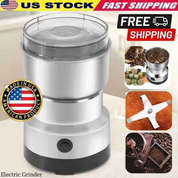 Electric Coffee Bean Grinder Nut Seed Herb Grind Spice Crusher Mill Blender Usa