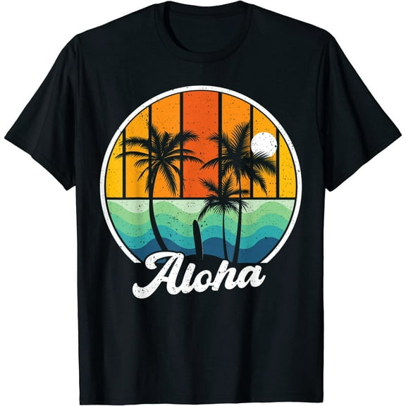 Aloha Hawaii Hawaiian Island Shirts Women Boys Girls Surf T-Shirt