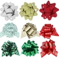 thumbnail image 1 of Christmas Gift Bows Set 24PCS Flower Star Bows for Gift Box Wrapping Party Decoration, 1 of 10
