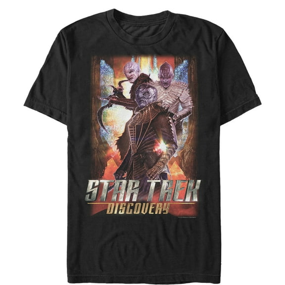 Men's Star Trek: Discovery Klingon Ready For Battle Galaxy Graphic Tee Black Medium