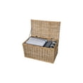 thumbnail image 3 of Kouboo Rattan Decorative Storage Trunk With Lid, Household Essentials, Wicker Chest With Lid For Storage And Organization, Natural, 3 of 13