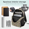thumbnail image 5 of HUISEFOR Camo Bow Deer Backpack for School Kids Girls 17 Inch Large Capacity School Bag with Front Zipper, Lightweight Comfortable Backpack for Middle School Boys, 5 of 7