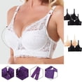 thumbnail image 3 of XFLWAM Minimizer Bra for Women Plus Size Bra with Underwire Woman's Full Coverage Lace Bra Unlined Non Padded Bra 2 Packs, 3 of 4
