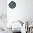 thumbnail image 4 of Kitchen Modern Wall Clock with Numbers, Round Wall Decorative Clock, Silent Non-Ticking Digital Hanging Glass Clock for Living Room/ 12 Inch - Gray [f, 4 of 4