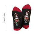 thumbnail image 3 of LADIGASU Navidad Invierno Calcetines de Algodón Hombres y Mujeres Color Blocking Medias Transpirables Liquidación Ventas Hoy Ofertas Prime 2X Calcetines, 3 of 3