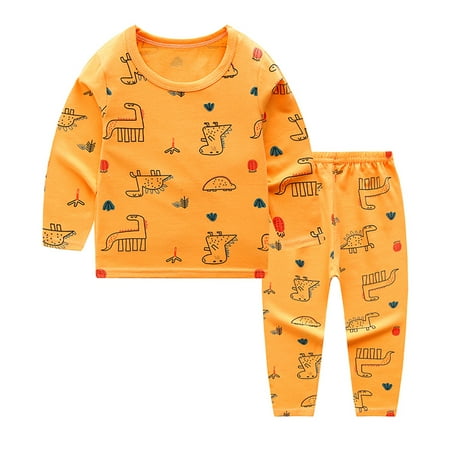 

QWERTYU Infant Baby Toddler Child Children Kids Clothing Set T Shirts and Pants Set Outfits Cartoon Print Long Sleeve for Girl 6M-10Y