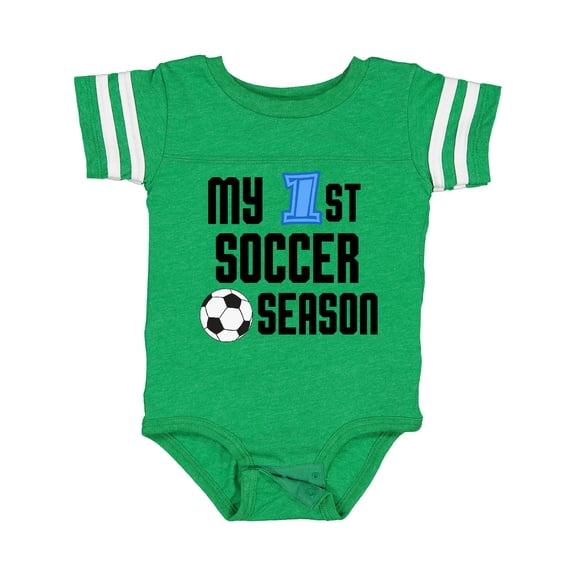 Inktastic My 1st Soccer Season Boys Baby Bodysuit