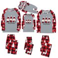 thumbnail image 2 of Odeerbi Christmas Pajamas for Family Holiday Long Sleeve Family Christmas Pajamas Matching Sets Dad Casual Printed Top Pants Outfits Loungewear Two-Piece Sleepwear Xmas PJs Set Red, 2 of 5