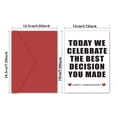 thumbnail image 2 of Tarjeta De Aniversario Divertida Para Esposa O Esposo - Tarjeta De Felicitación De Boda Para Parejas, Padres, Novios O Novias - Tarjeta Feliz Para Mamá, Papá, Hombres O Mujeres, 2 of 7
