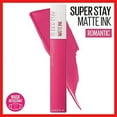 thumbnail image 2 of Maybelline New York Super Stay Matte Ink Liquid Lipstick, Long Lasting High Impact Color, Up to 16H Wear, Romantic, Vivid Pink, 0.17 fl.oz, 2 of 3