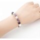 thumbnail image 2 of Pulsera de amatista natural hecha a mano con cristales curativos para mujer, pulsera de cuentas de piedra natural, 2 of 5