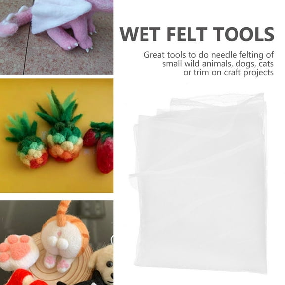 HONITANO Wet Felting Tool 3Pcs Wool Felt Mat for Animal Design Projects 80x80in